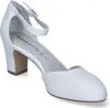 A single white high-heeled shoe with an ankle strap, presented on a white background. Náhľad obrázku produktu