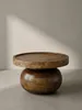 Couchtisch 50x50x30,5 cm Mango Massivholz Walnussfarben Produktbild-Vorschau 9