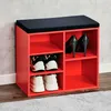 KESPER® Schuhschrank rot mit Sitzkissen, 3 Fächer + 1 Produktbild-Vorschau 2