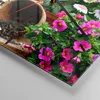 Wanduhr - Quadrat - Glasuhr - Pflanzen Garten Frühling Produktbild-Vorschau 5