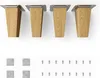 4x sossai Holzfüße eckig - gerade Ausführung 10cm Eiche Produktbild-Vorschau 1