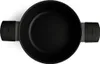 A top-down view of a black pot with gray handles on a white background. Produktbild-Vorschau
