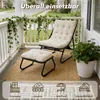 LVHOM Relaxsessel mit Hocker, Loungesessel Cordstoff für Produktbild-Vorschau 5