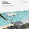 Zonnebed met aluminium frame en zonbescherming, inklapbare Productafbeelding-voorbeeld 5