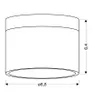 LED stropné osvetlenie TUBA - 9W, 4000K (neutrálna biela), Náhľad obrázku produktu 5