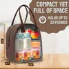 Sac isotherme ASEBBO pour femmes et hommes (marron Voir les images du produit 2