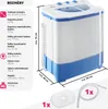 TecTake 400777, Od góry, Wolnostojący, Niebieski, Biały, W Podgląd zdjęcia produktu 15