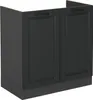 Spülenunterschrank Vicco R-Line Anthrazit Landhaus 80 cm Produktbild-Vorschau 1