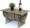 DanDiBo Couchtisch Wohnzimmer Vintage halbiertes Weinfass Produktbild-Vorschau 5