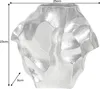 riess-ambiente Handgefertigte Vase LIQUID 25cm silber Produktbild-Vorschau 4
