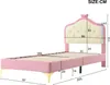 Łóżko tapicerowane Fortuna Lai 90x200cm z zagłówkiem w Podgląd zdjęcia produktu 1