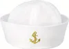 Matrosen Sailor Mütze mit Anker zum Kostüm - 414001 | Weiß Produktbild-Vorschau 1