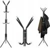 Kleiderbügel, 12 Haken, schwarz und weiß, 175 cm, Isotrade Produktbild-Vorschau 1