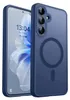 A blue phone case is shown next to a smartphone. Produktbild-Vorschau