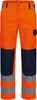 A pair of orange work pants with navy blue accents and reflective stripes. Anteprima dell’immagine prodotto