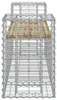 vidaXL Gabionová zahradní lavička 183x41x60,5 cm Náhled obrázku produktu 4