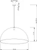 Lampada a sospensione decorativa nero-rame a cupola rotonda Anteprima dell’immagine prodotto 2