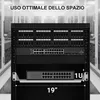 Extralink Mensola Rack 19", 1U, 250 mm, Acciaio, Grigio Anteprima dell’immagine prodotto 5