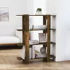 vidaXL Bücherregal/Raumteiler Räuchereiche 100x30x123,5 cm Produktbild-Vorschau 2