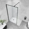 A modern bathroom with a walk-in shower. Produktbild-Vorschau