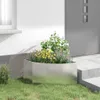 Jardinière d'Angle Argent 60 x 60 x 35 cm Acier inoxydable Voir les images du produit 4