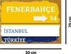 Fenerbahçe Wandbild Retro Holzposter Fan Deko Tafel Produktbild-Vorschau 3
