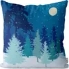 VOID Schneefall Winter Mond Kissenbezug Kissenhülle Produktbild-Vorschau 1