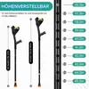 unterarmstütze gehhilfe, faltbar, verstellbar 140-190cm, Produktbild-Vorschau 7