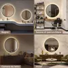 S'AFIELINA Specchio da bagno LED Rotondo 80cm, touch, Anteprima dell’immagine prodotto 13