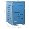 vidaXL Pojemnik na odpady na 1 pojemnik 69x77,5x115 cm stal Podgląd zdjęcia produktu 19