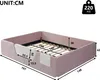 Letto imbottito Merax 140x190 cm, letto per bambini con Anteprima dell’immagine prodotto 5