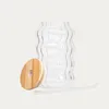 HOMLA BUBBLY Riffelglas mit Strohhalm 0,75 l Produktbild-Vorschau 4