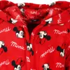 Disney Minnie Maus Kinder Mädchen Fleece Bademantel mit Produktbild-Vorschau 2