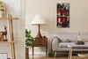 Wanduhr Bürouhr Leinwand Bild Geräuschlos 30x60 Malerei Produktbild-Vorschau 3
