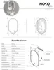 HOKO Badspiegel Design Wandspiegel Oval 45x75 cm mit Produktbild-Vorschau 9