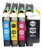 Four ink cartridges lined up against a white background. Produktbild-Vorschau