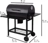Profi Smoker Grillwagen, Holzkohlegrill aus Stahl, XXL Produktbild-Vorschau 3