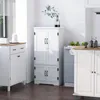 HOMCOM Küchenschrank, hohes Küchen-Sideboard, Hilfsmöbel Produktbild-Vorschau 2