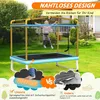 Trampolina dla dzieci COSTWAY 3 w 1, trampolina ogrodowa Podgląd zdjęcia produktu 2