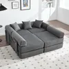 Modular Familiensofa Kleines Schlafsofa 2-Sitzer Produktbild-Vorschau 10