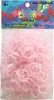 Rainbow Loom / 300 Gummibänder + 12 Clips / Farbe: pink Produktbild-Vorschau 1