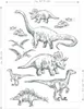 ESTAhome Wandtattoo Dinosaurier Schwarz-Weiß 47.5 x 66 cm Produktbild-Vorschau 5
