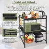 A kitchen shelf unit with appliances and food items. Náhled obrázku produktu