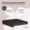 Klemmkissen Kunstleder Bankauflage schwarz Anteprima dell’immagine prodotto