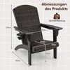 COSTWAY Adirondack Stuhl, Adirondack Chair mit Produktbild-Vorschau 7