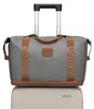 Graue Handgepäcktasche für Damen, 40 x 30 x 20 cm, mit Produktbild-Vorschau 3
