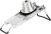 A stainless steel mandoline slicer with a food holder is shown against a white background. Produktbild-Vorschau