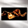 Wandkunst Leinwand Bild Uhr Geräuschlos Kunstdruck 60x30 Produktbild-Vorschau 2