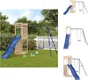 vidaXL Spielturm Massivholz Kiefer -  Schaukeln & Produktbild-Vorschau 1