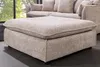 riess-ambiente Großer Hocker HEAVEN 100cm champagner beige Produktbild-Vorschau 2